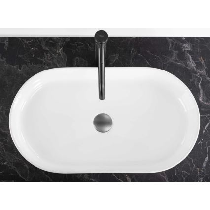 REA-U6526 - Lavabo sobre encimera VANDA 34x60 cm cerámica/blanco brillante