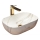 REA-U6596 - Lavabo sobre encimera BELINDA 33,5x46,5 cm cerámica/efecto mármol