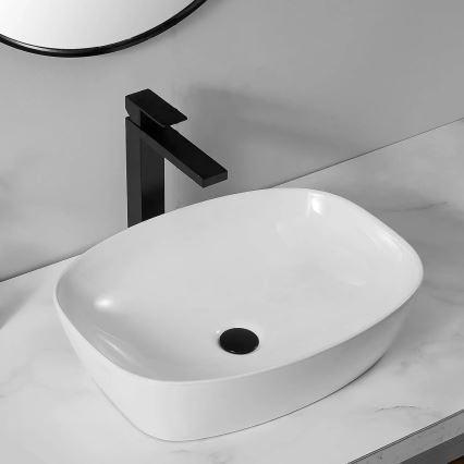 REA-U6616 - Lavabo sobre encimera FREJA 39,5x51 cm cerámica/blanco