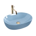 REA-U6620 - Lavabo de encimera LISA 35x49 cm cerámica/azul brillante