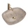 REA-U6647 - Lavabo sobre encimera FREJA 39,5x51 cm cerámica/gris/efecto mármol