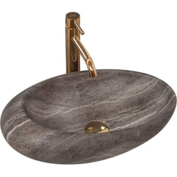REA-U6649 - Lavabo sobre encimera ROXY 31x49 cm cerámica/efecto piedra