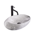 REA-U6651 - Lavabo para encimera ROXY 31x49 cm cerámica/gris/imitación de piedra