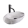 REA-U6651 - Lavabo para encimera ROXY 31x49 cm cerámica/gris/imitación de piedra