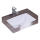 REA-U6653 - Lavabo empotrado ADELA 33x46 cm cerámica/blanco brillante
