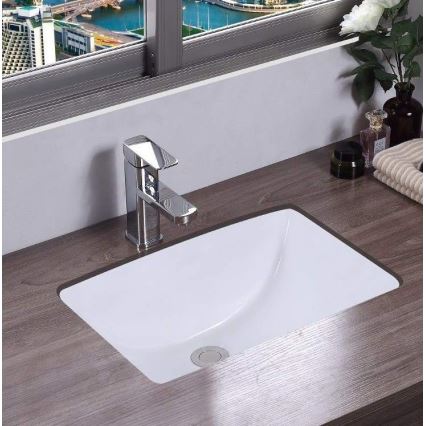 REA-U6653 - Lavabo empotrado ADELA 33x46 cm cerámica/blanco brillante