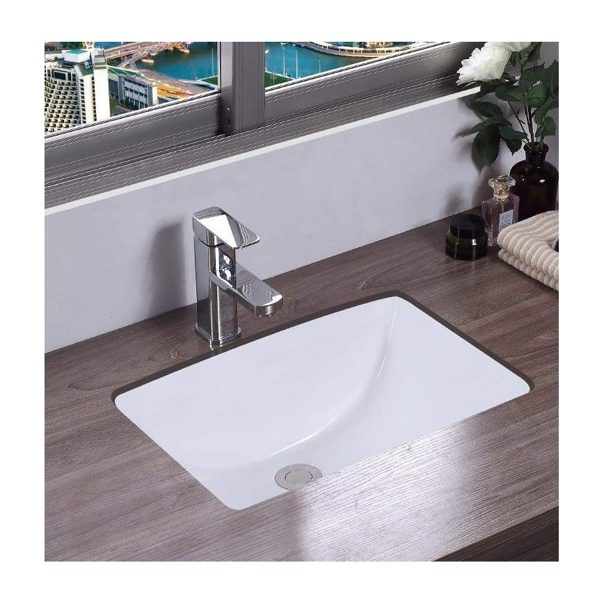 REA-U6653 - Lavabo empotrado ADELA 33x46 cm cerámica/blanco brillante
