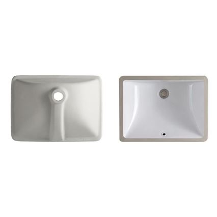 REA-U6653 - Lavabo empotrado ADELA 33x46 cm cerámica/blanco brillante