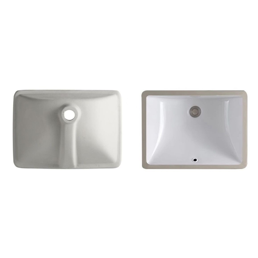REA-U6653 - Lavabo empotrado ADELA 33x46 cm cerámica/blanco brillante