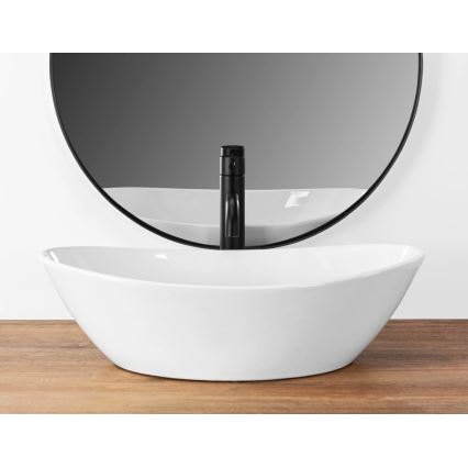 REA-U6801 - Lavabo sobre encimera KATE 33,5x55,5 cm cerámica/blanco brillante