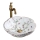 REA-U7504 - Lavabo sobre encimera FELICIA Ø 42,5 cm cerámica/motivo floral