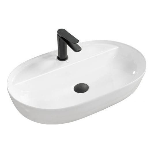 REA-U7900 - Lavabo para encimera AURA 40,5x60,5 cm cerámica/blanco brillante