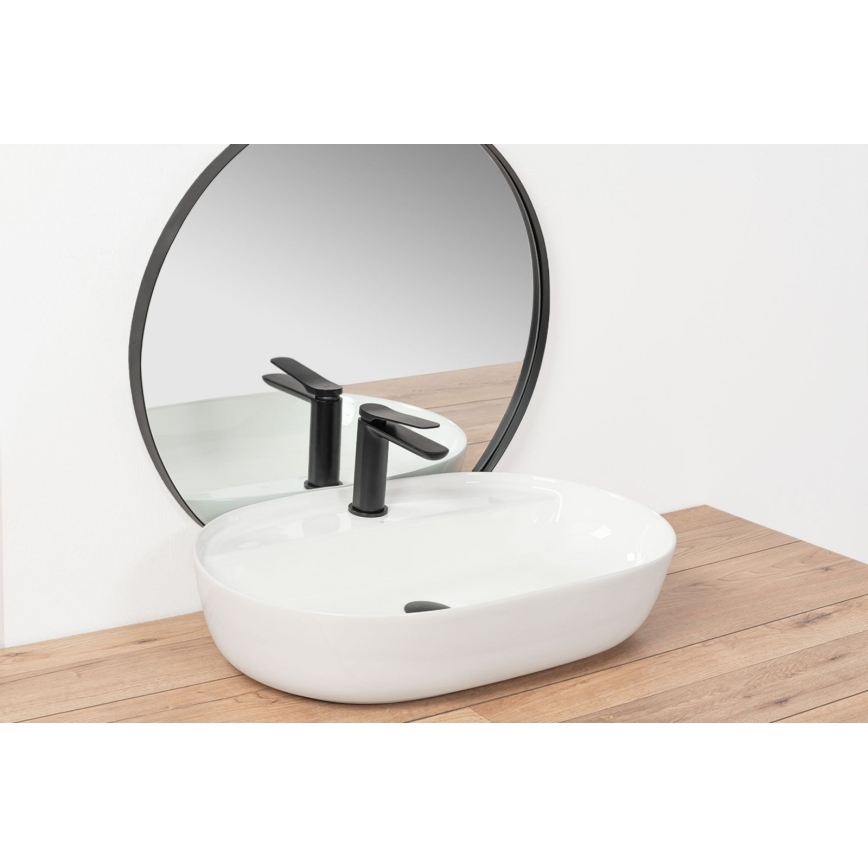 REA-U7900 - Lavabo para encimera AURA 40,5x60,5 cm cerámica/blanco brillante