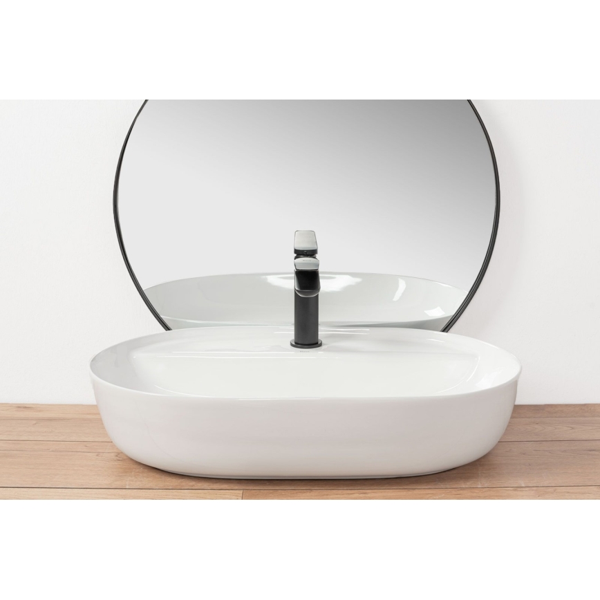 REA-U7900 - Lavabo para encimera AURA 40,5x60,5 cm cerámica/blanco brillante
