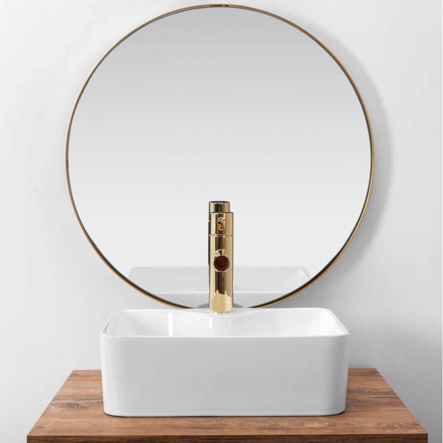 REA-U8196 - Lavabo sobre encimera KELLY MINI 31x41 cm cerámica/blanco brillante
