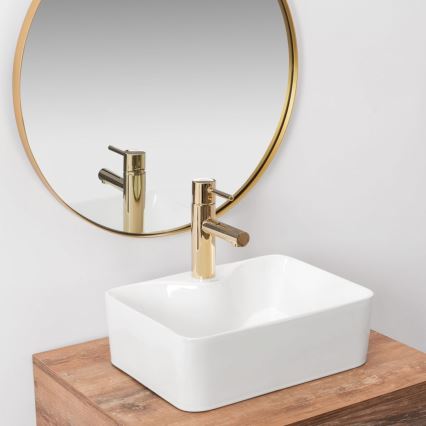 REA-U8196 - Lavabo sobre encimera KELLY MINI 31x41 cm cerámica/blanco brillante