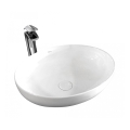 REA-U8198 - Lavabo sobre encimera CAROLA SLIM 39x51,5 cm cerámica/blanco brillante