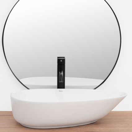 REA-U8536 - Lavabo sobre encimera GRETA 39x56 cm cerámica/blanco brillante