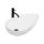 REA-U8537 - Lavabo para encimera GRETA 40 x 65,5 cm cerámica/blanco brillante