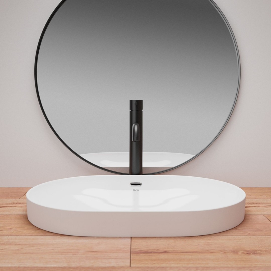 REA-U8700 - Lavabo para encimera ARLETA 42x61,5 cm cerámica/blanco brillante