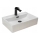 REA-U8701 - Lavabo para encimera BONITA 36x51 cm cerámica/blanco brillante