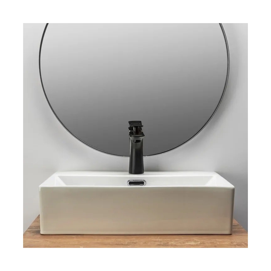 REA-U8701 - Lavabo para encimera BONITA 36x51 cm cerámica/blanco brillante