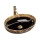 REA-U8978 - Lavabo sobre encimera MARGOT 40x52 cm cerámica/negro/oro