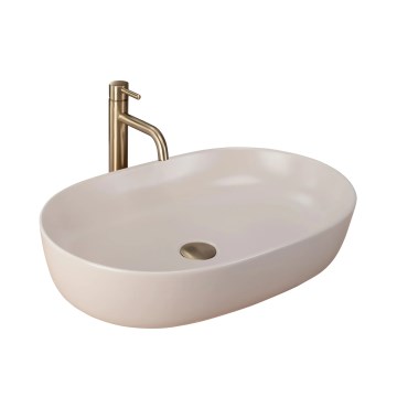 REA-U9655 - Lavabo sobre encimera CLEO 41x60,5 cm cerámica/beige