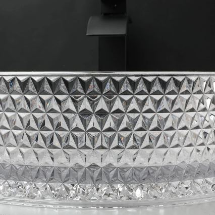REA-U9670 - Lavabo de encimera CRISTAL 35,5 cm vidrio/transparente