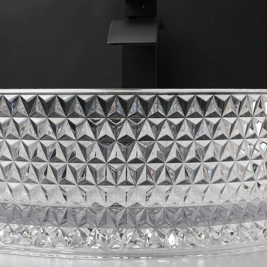REA-U9670 - Lavabo de encimera CRISTAL 35,5 cm vidrio/transparente
