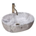 REA-U9888  - Lavabo sobre encimera LARA 35x48,5 cm cerámica/imitación de piedra