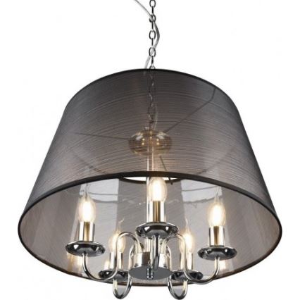 Reality - Lámpara colgante LED con cadena CIMA 5xE14/40W/230V negra