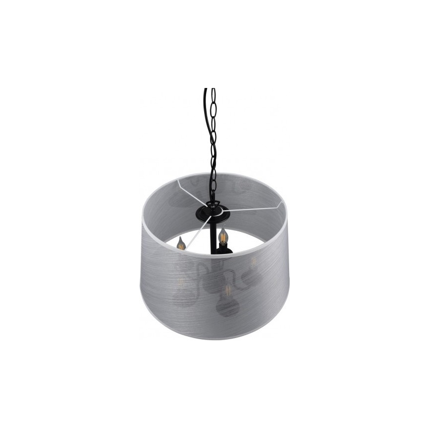 Reality - Lámpara de araña LED con cadena CIMA 5xE14/40W/230V gris