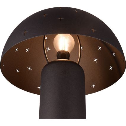 Reality - Lámpara de mesa SETA 1xE14/28W/230V negra