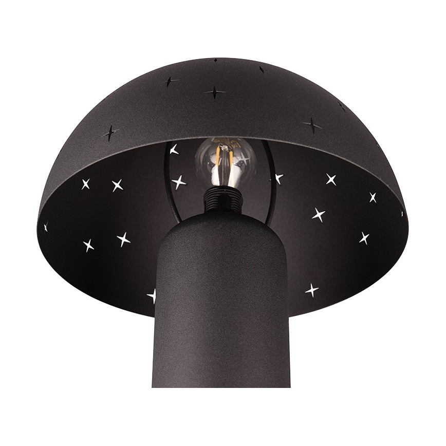 Reality - Lámpara de mesa SETA 1xE14/28W/230V negra