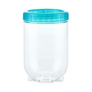 Recipiente de comida INTERLOCK 0,7 l turquesa/transparente