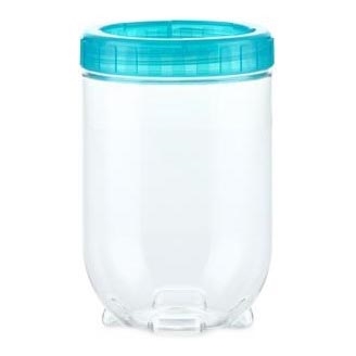 Recipiente de comida INTERLOCK 0,7 l turquesa/transparente