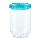 Recipiente de comida INTERLOCK 0,7 l turquesa/transparente