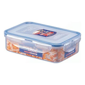 Recipiente de comida LOCK 0,5 l azul/transparente
