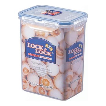 Recipiente de comida LOCK 1,8 l azul/transparente