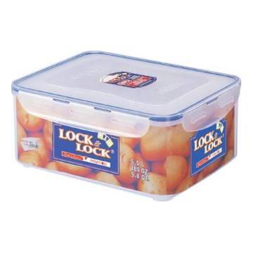 Recipiente de comida LOCK 5,5 l azul/transparente