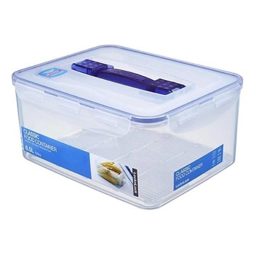 Recipiente hermético para alimentos LOCK 6,5 l azul/transparente
