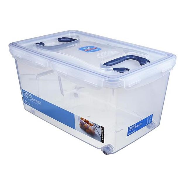 Recipiente para alimentos 21 l LOCK azul