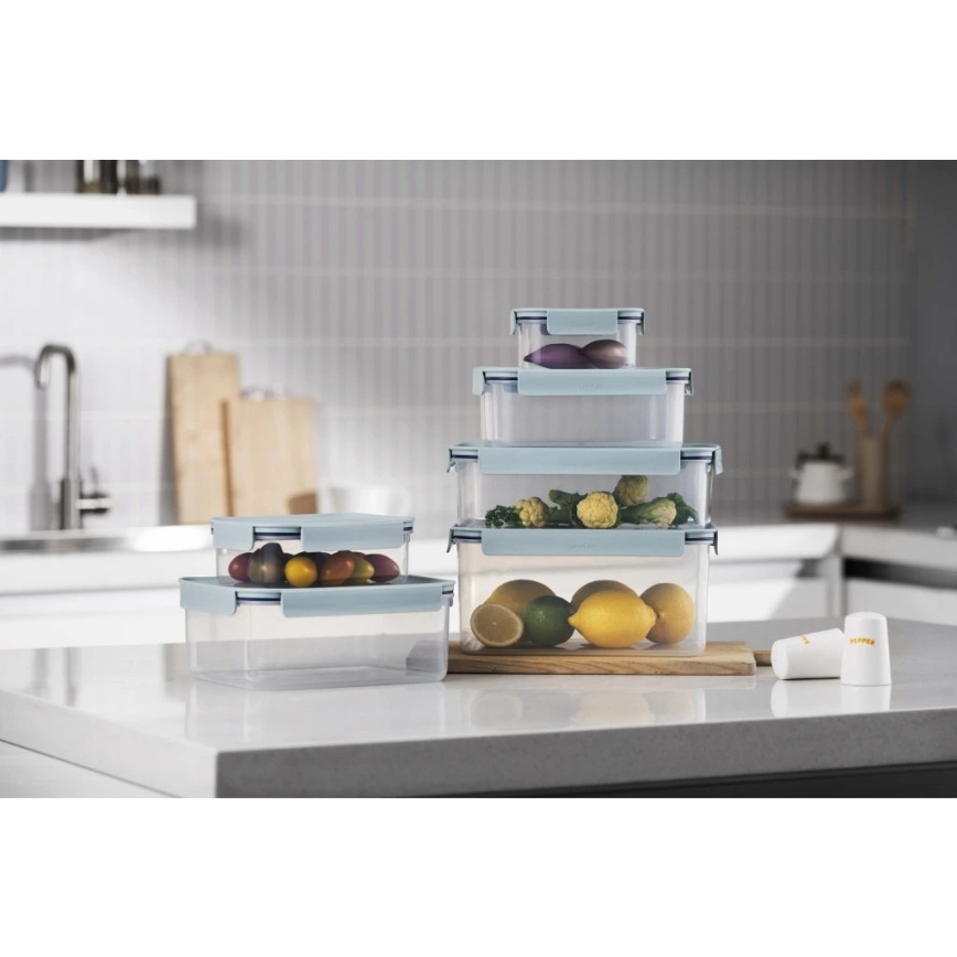 Recipiente para alimentos CLASSIC PLUS 1,25 l azul/transparente