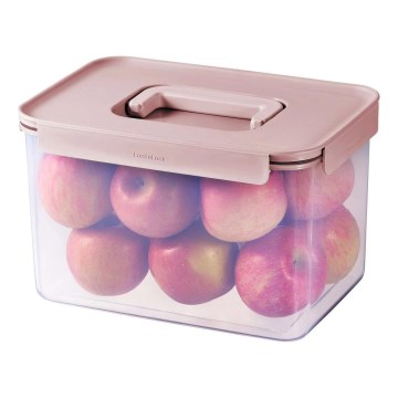 Recipiente para alimentos CLASSIC PLUS 6 l rosa/transparente