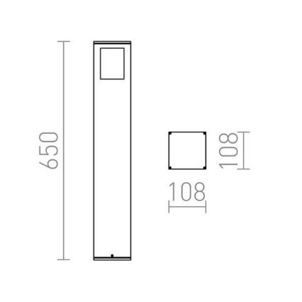 RED - Design Rendl - R10433 - Lámpara de exterior PONDER 1xE27/18W/230V IP44 negro