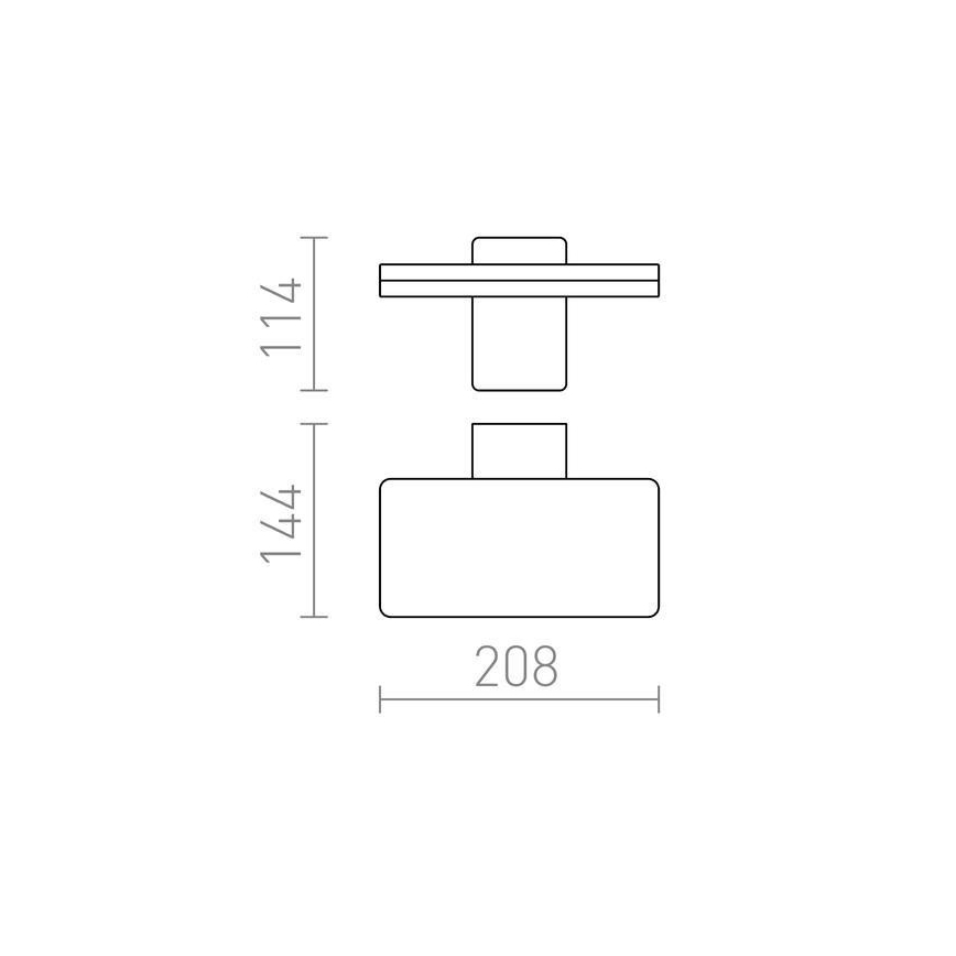 RED - Design Rendl - R11947- Aplique LED para exterior RINA LED/12W/230V IP65