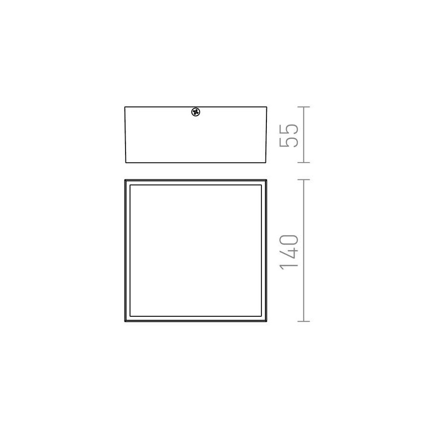 RED - Design Rendl - R11967 - Plafón LED de exterior BONO LED/4W/230V IP54