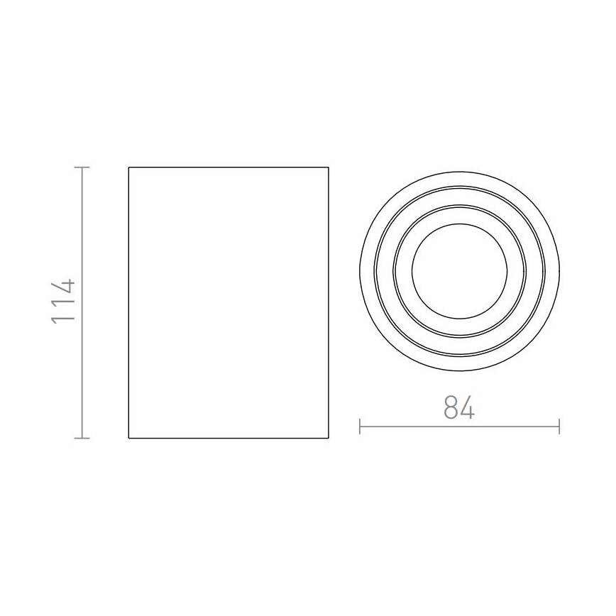 RED - Design Rendl - R12044 - Foco MOMA 1xGU10/35W/230V blanco