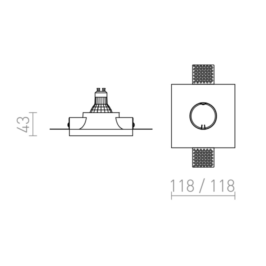 RED - Design Rendl - R12358 - Lámpara de suspensión DINGO 1xGU10/35W/230V